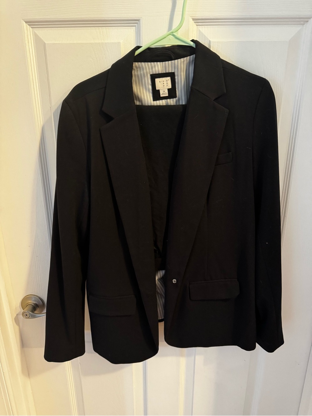 a new day Black Suit Jacket and Pencil Skirt